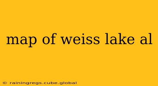 map of weiss lake al