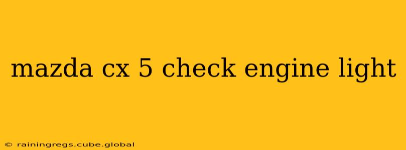 mazda cx 5 check engine light