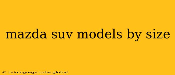 mazda suv models by size