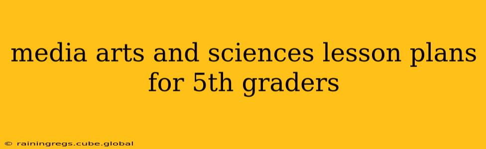 media arts and sciences lesson plans for 5th graders