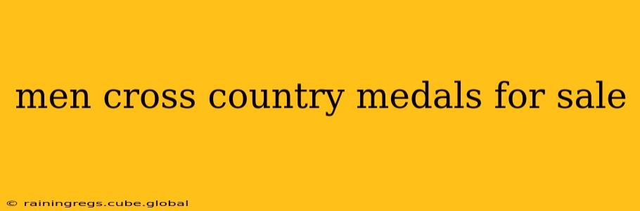 men cross country medals for sale