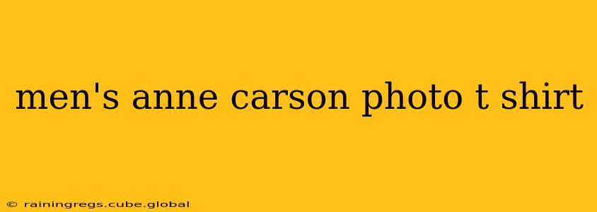 men's anne carson photo t shirt