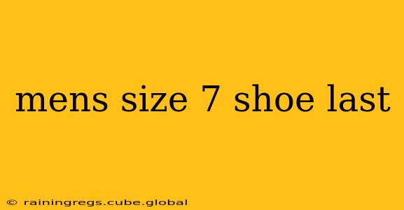 mens size 7 shoe last