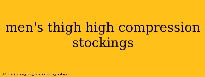 men's thigh high compression stockings