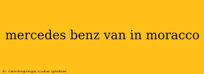 mercedes benz van in moracco