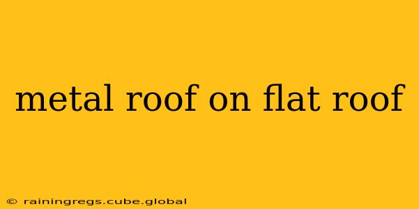 metal roof on flat roof