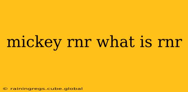 mickey rnr what is rnr
