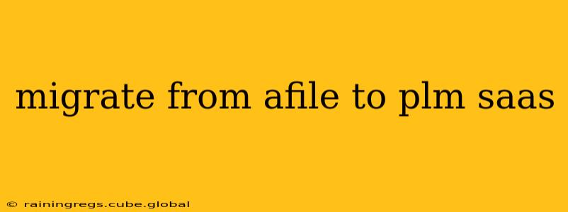 migrate from afile to plm saas