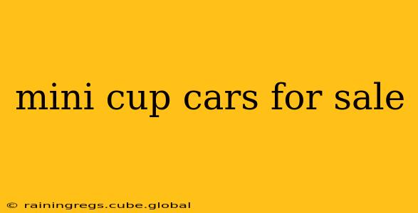 mini cup cars for sale