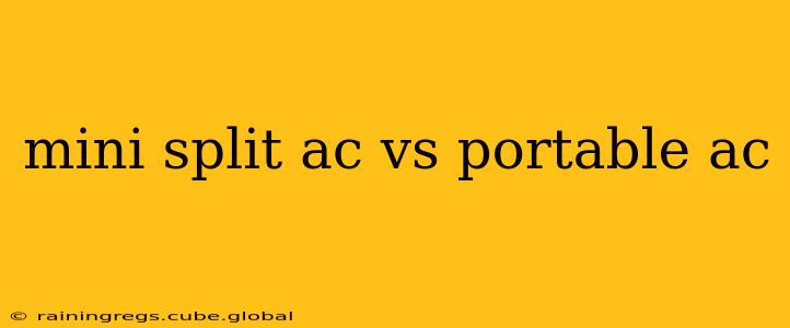 mini split ac vs portable ac