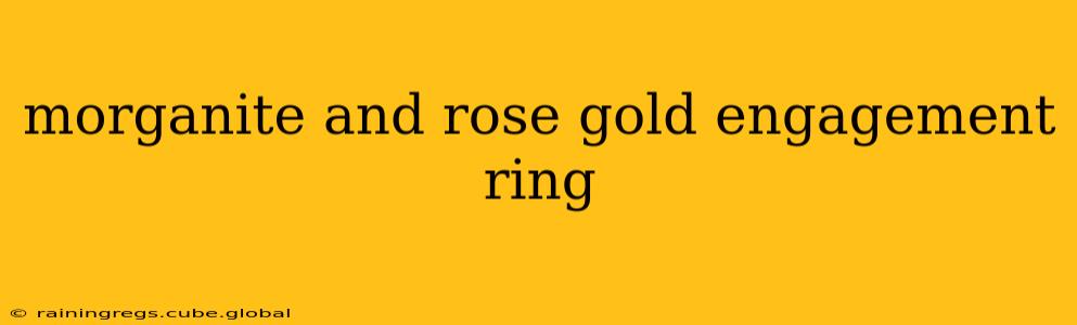 morganite and rose gold engagement ring