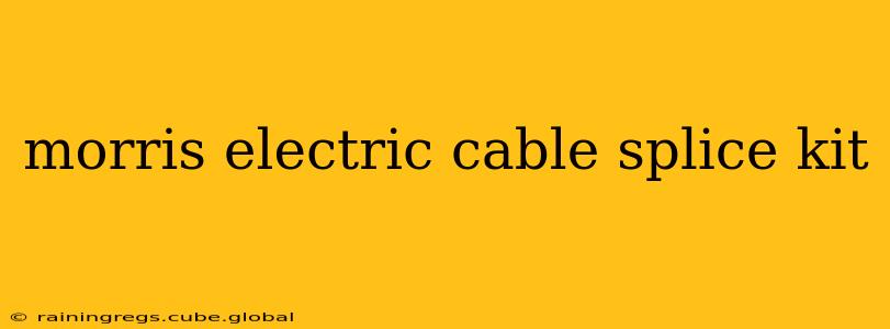 morris electric cable splice kit