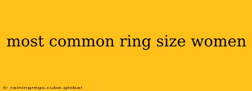 most common ring size women