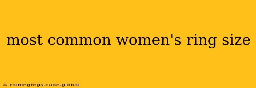 most common women's ring size