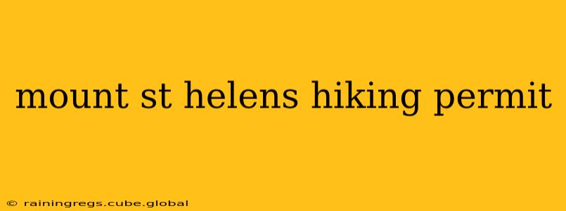 mount st helens hiking permit