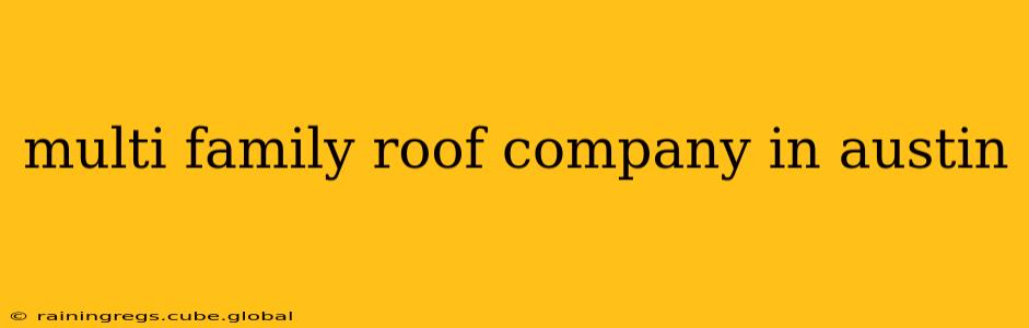 multi family roof company in austin