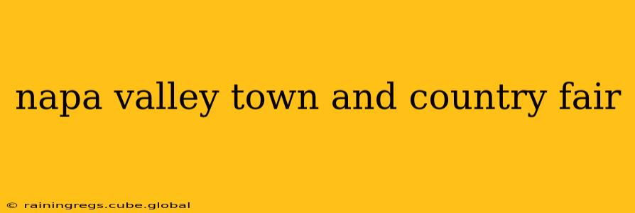 napa valley town and country fair
