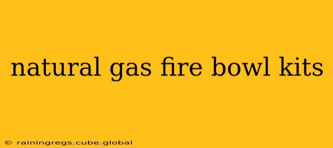 natural gas fire bowl kits