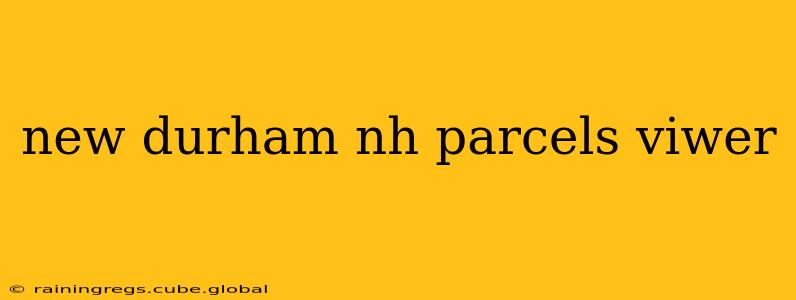new durham nh parcels viwer