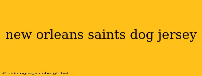 new orleans saints dog jersey