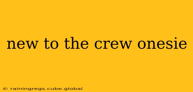 new to the crew onesie