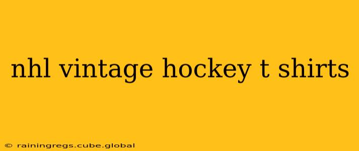 nhl vintage hockey t shirts