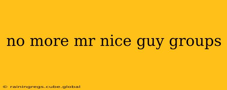 no more mr nice guy groups