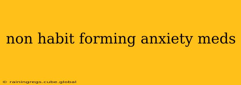 non habit forming anxiety meds