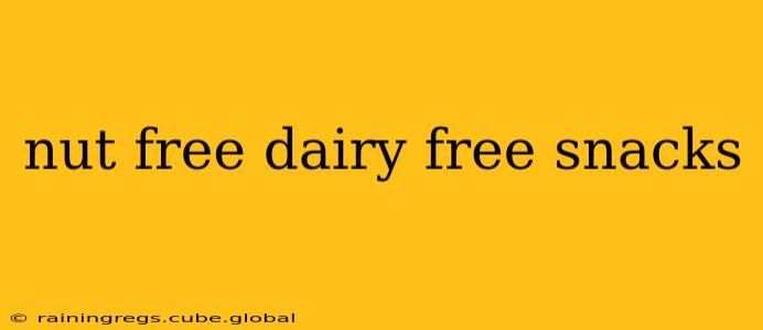 nut free dairy free snacks