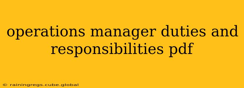 operations manager duties and responsibilities pdf
