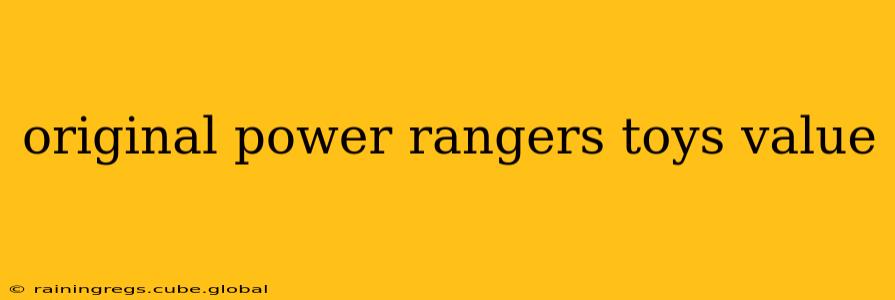 original power rangers toys value