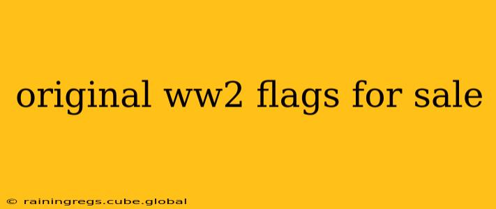 original ww2 flags for sale