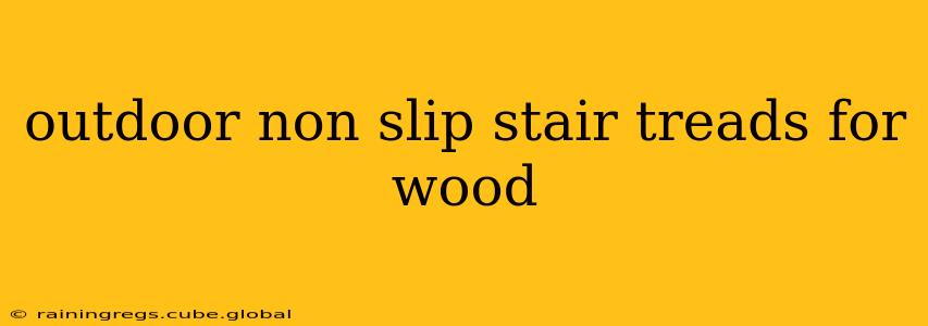 outdoor non slip stair treads for wood