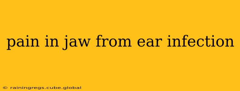 pain in jaw from ear infection