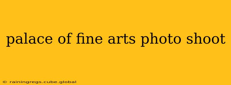 palace of fine arts photo shoot