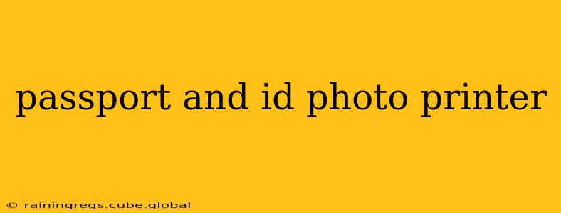 passport and id photo printer