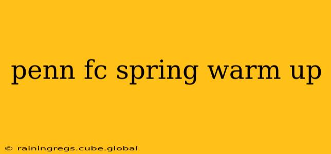 penn fc spring warm up
