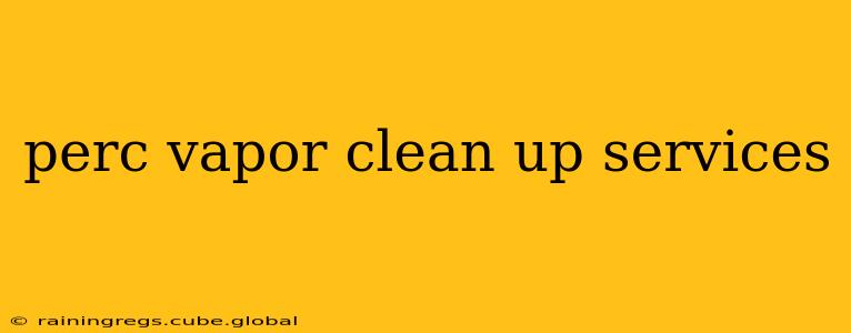 perc vapor clean up services