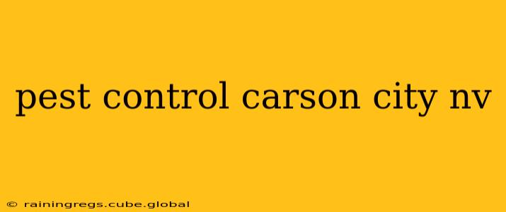 pest control carson city nv
