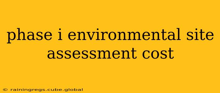 phase i environmental site assessment cost
