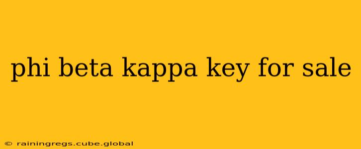 phi beta kappa key for sale