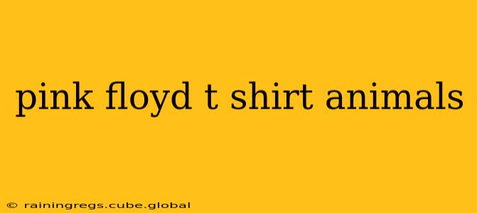 pink floyd t shirt animals