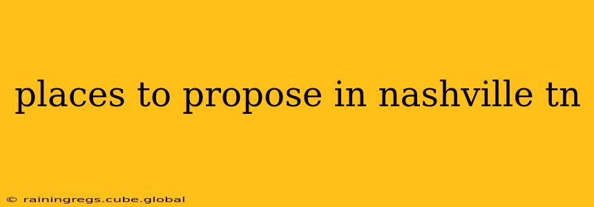 places to propose in nashville tn