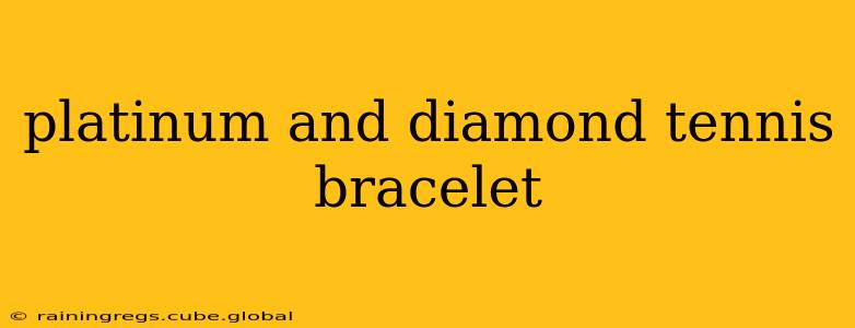 platinum and diamond tennis bracelet