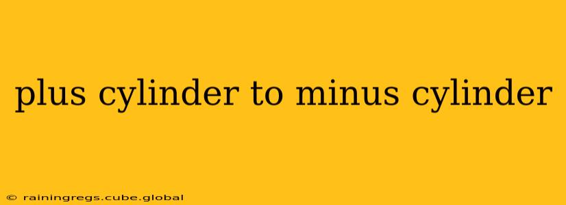 plus cylinder to minus cylinder