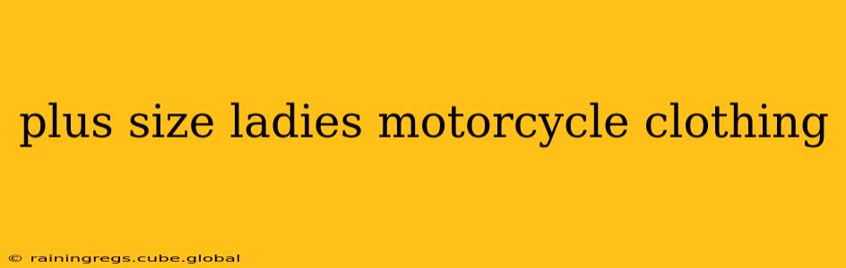 plus size ladies motorcycle clothing