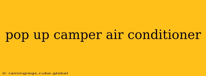 pop up camper air conditioner