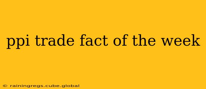 ppi trade fact of the week