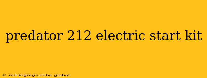 predator 212 electric start kit