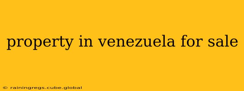 property in venezuela for sale